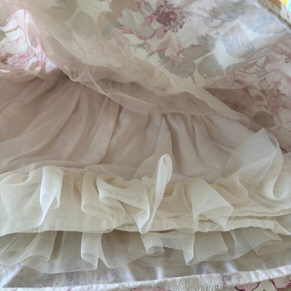 Janie and Jack Girls' Metallic Floral Party Dress - Size 3 - Picture 3 of 6